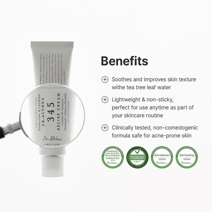 Dr. Althea Crema de Alivio 345 para Todo Tipo de Piel, 1.69 Fl Oz - Quierox - Tienda Online