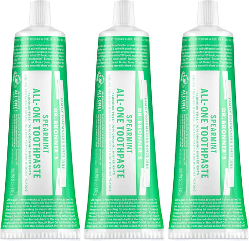 Dr. Bronner's - 1 Pasta de dientes All - One menta verde, 5 onzas - Quierox - Tienda Online