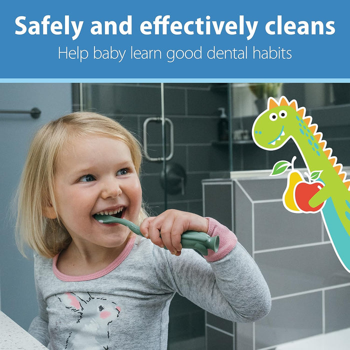 Dr. Brown's Pasta de dientes para bebés sin flúor, cuidado bucal para bebés - Quierox - Tienda Online