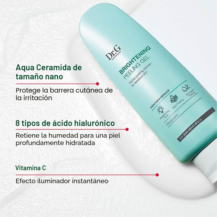 Dr. G Gel Exfoliante Iluminador, cuidado de la piel coreano para una piel radiante 120g - Quierox - Tienda Online