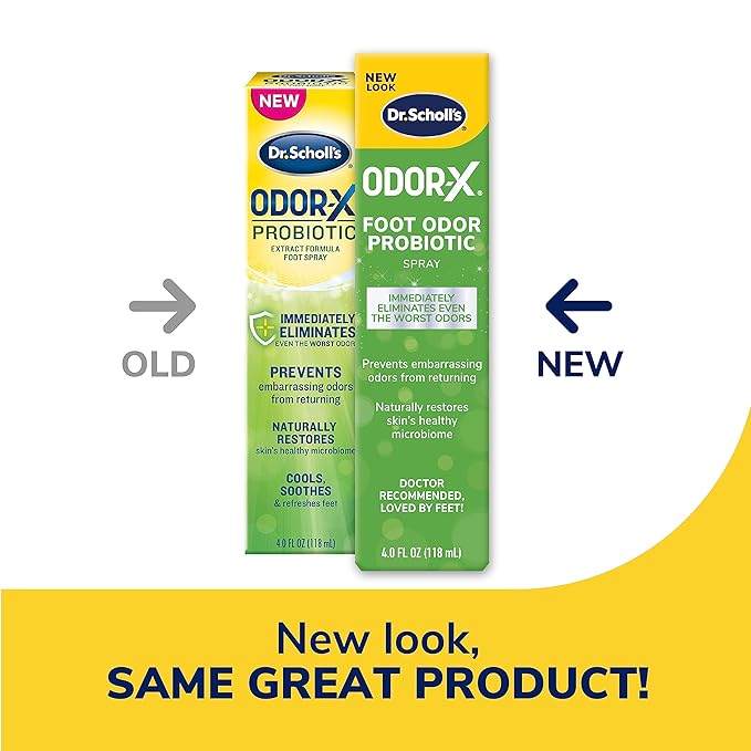 Dr. Scholl's ODOR - X - Aerosol probiótico de olor para pies, 4 onzas - Quierox - Tienda Online