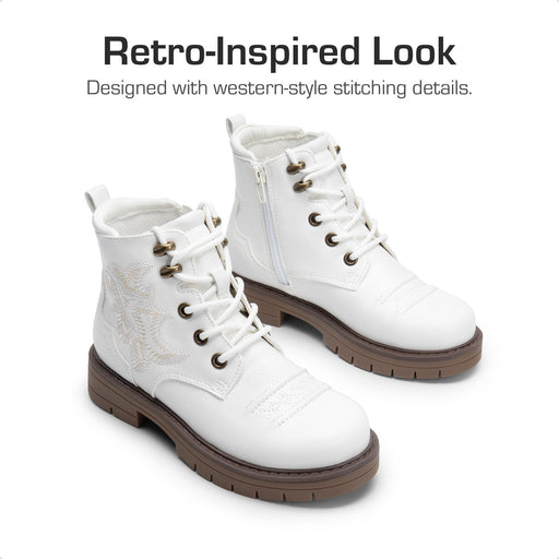 DREAM PAIRS Botas de combate para niños y niñas, botines estilo vaquero - Quierox - Tienda Online