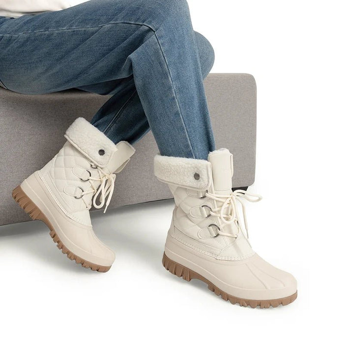 DREAM PAIRS Botas de invierno impermeables de lana sintética para mujer - Quierox - Tienda Online