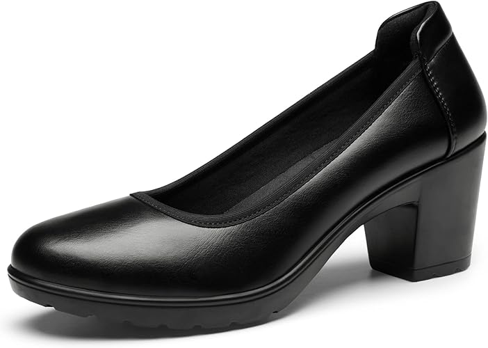 DREAM PAIRS Zapatos de tacón bajo con punta cerrada y gruesos para mujer - Quierox - Tienda Online