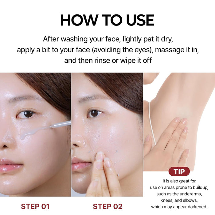 Dr.Melaxin Peel Shot Glow Ampolla exfoliante de arroz negro 80ml - Quierox - Tienda Online