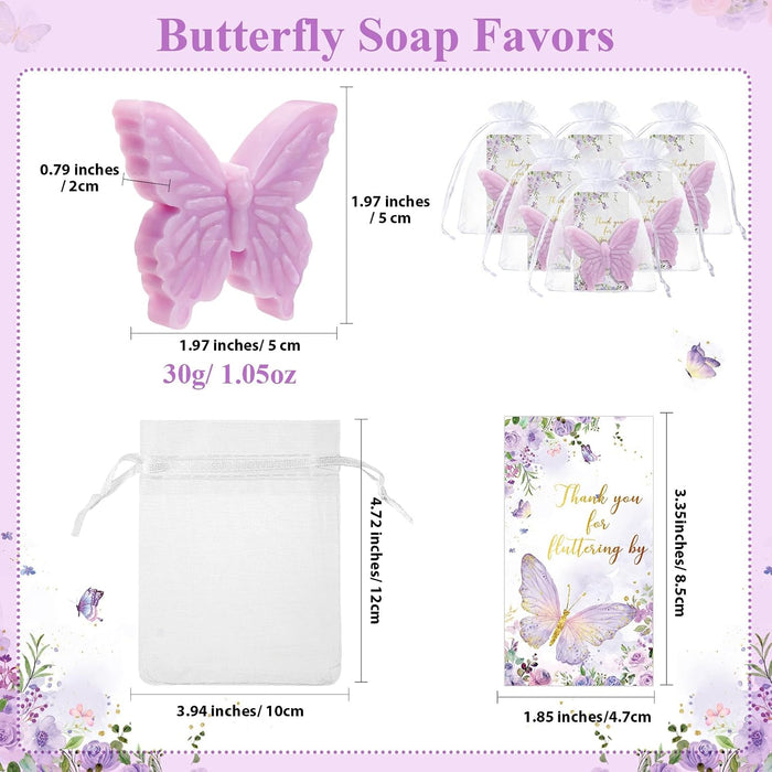 Dunzy Juego de 30 recuerdos de fiesta de bienvenida de bebé con temática de mariposa para invitados - Quierox - Tienda Online