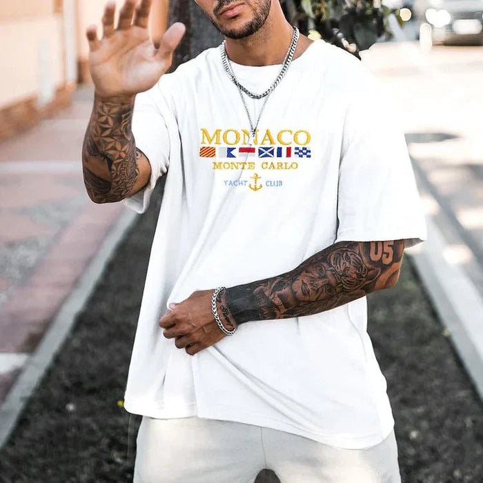 Duval fits Camiseta blanca del Monaco Monte Carlo Yacht Club - Quierox - Tienda Online