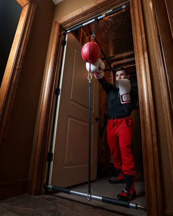 Colgador de sacos de boxeo de doble extremo para puerta