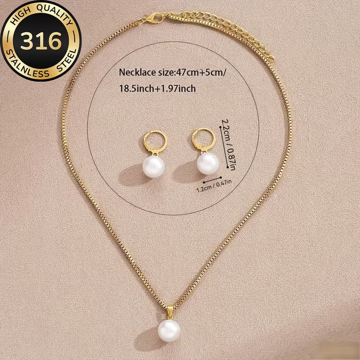 3 piezas de Joyería Falsa Bohemia Elegante para Mujeres - Collar y Aretes