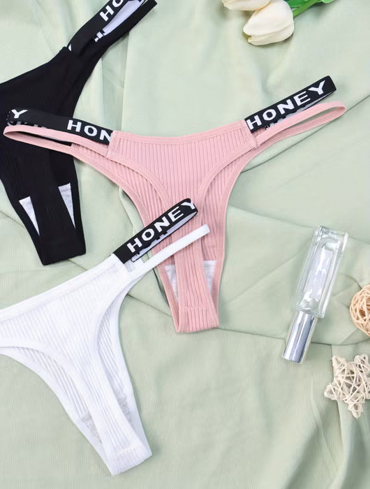 3 Paquetes de Tanga Sin Costuras para Mujer