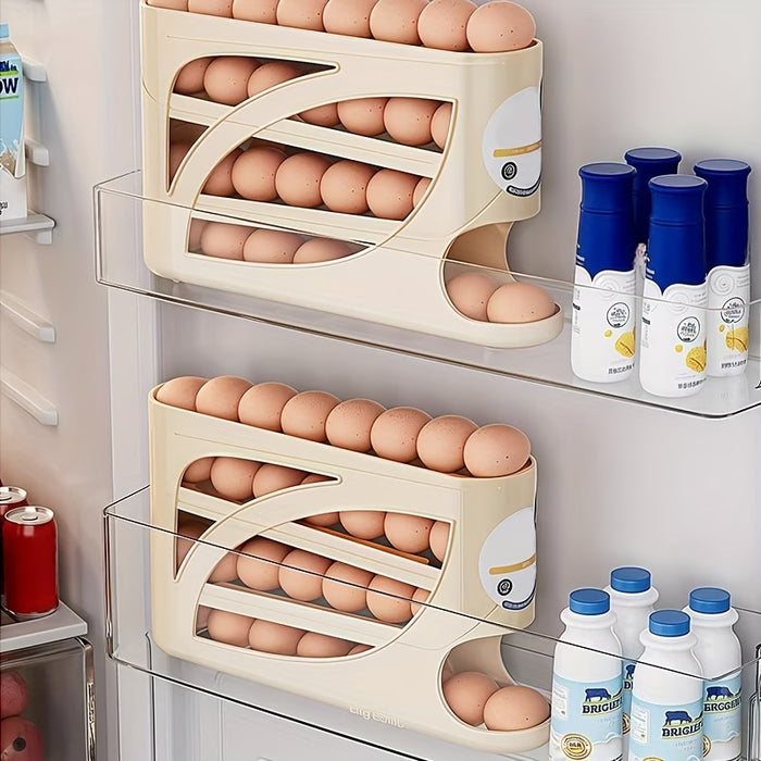 Portahuevos Ahorrador de Espacio con 4 Niveles de Gran Capacidad