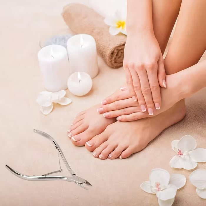 4 Paquetes Kit de Cortacutículas Mejorado con Cuchillas Afiladas y Cortaúñas de Punta Afilada