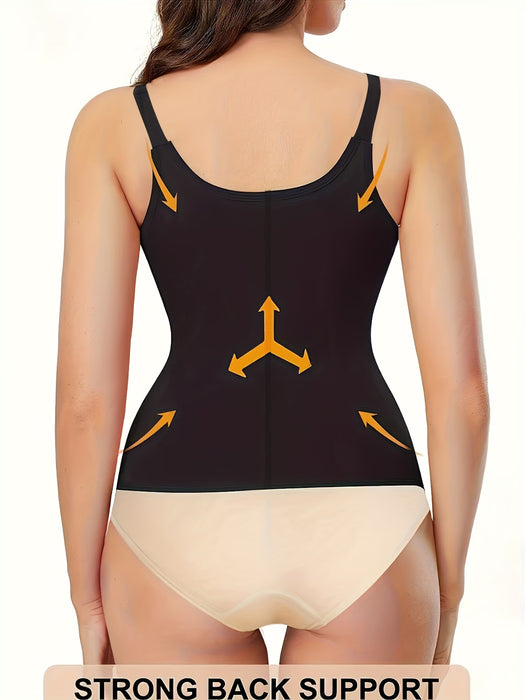Chaleco faja moldeadora con cremallera de control de abdomen