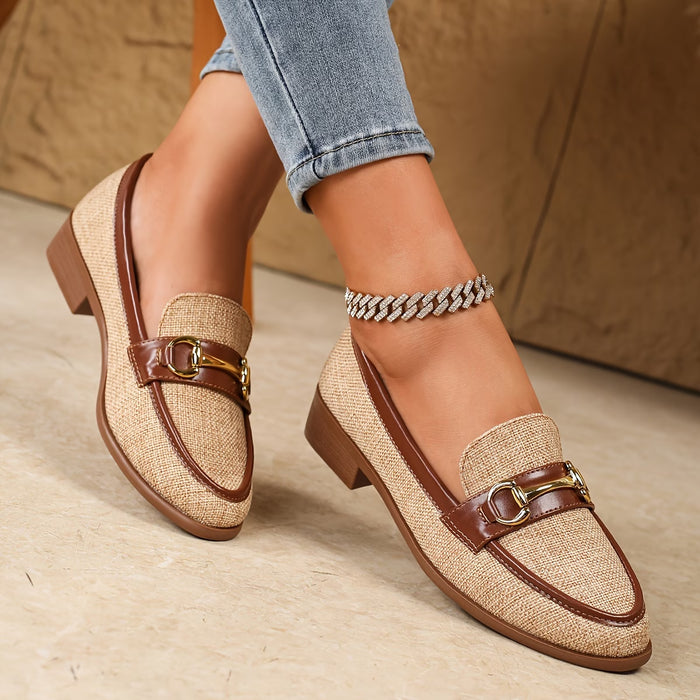 Mocasines versátiles de tacón alto para mujer