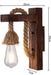 E26 E27 - Lámpara de pared de madera de estilo industrial para sala de estar - Quierox - Tienda Online