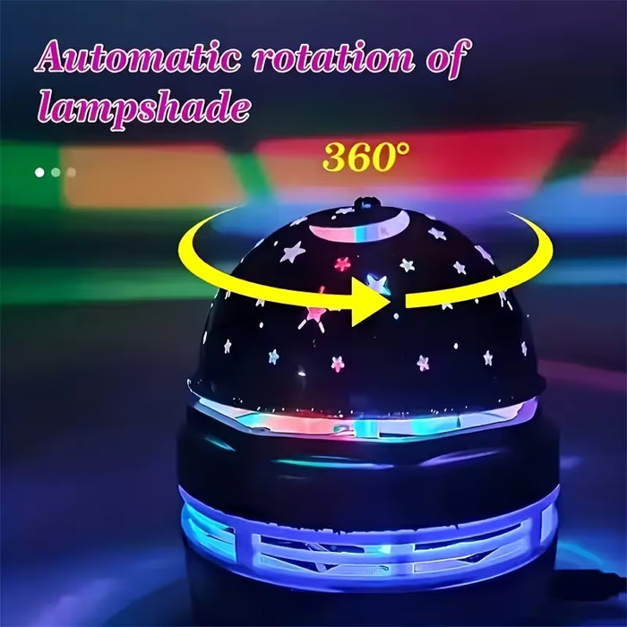 Proyector de cielo estrellado geométrico moderno para dormitorio y decoración de fiestas