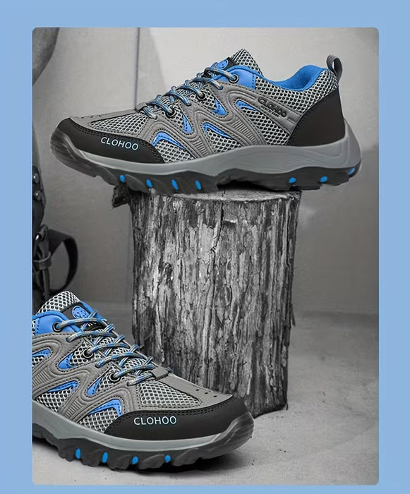 CLOHOO Zapatos casuales transpirables para hombre con suela de espuma reciclada de la marca