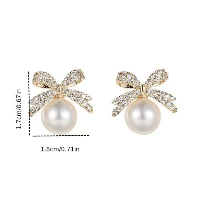 1 Par de Aretes de Mariposa Brillantes de Lujo Ligero