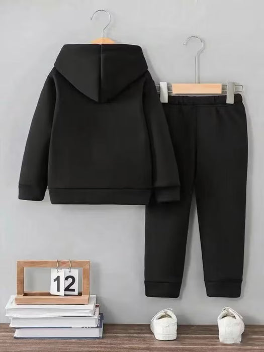 Conjunto de Dos Piezas para Niño: Sudadera con Capucha de Manga Larga