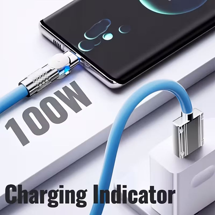 Cable de datos USB A-USB C de 100W de alta velocidad con carga rápida