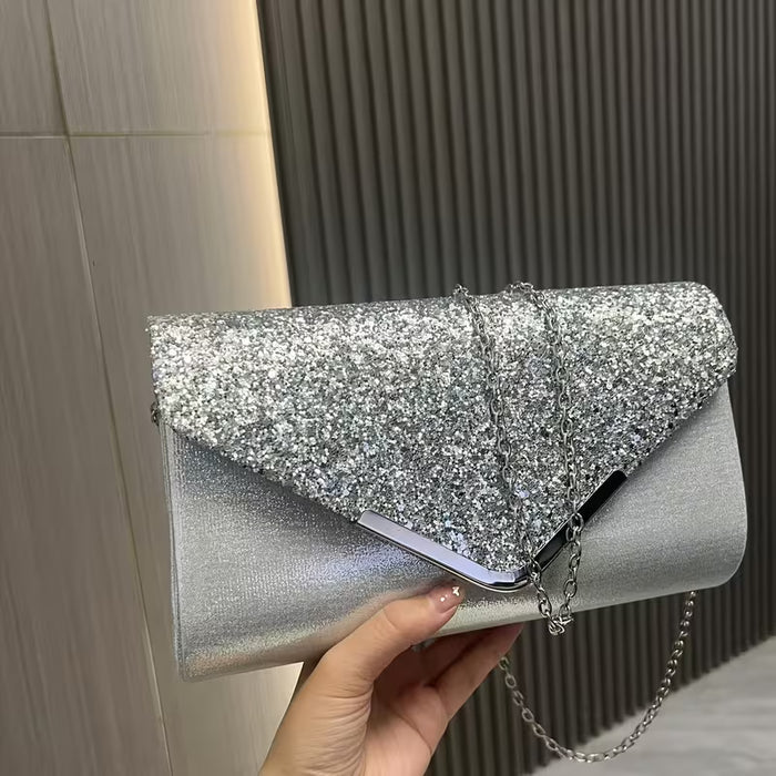Bolso de fiesta clásico con lentejuelas elegante para mujer