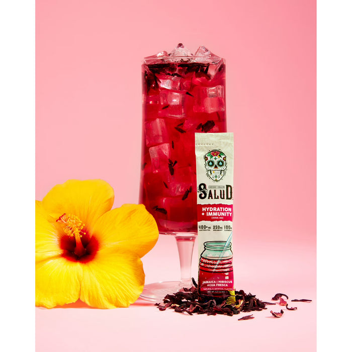 Taste Salud, Mezcla para Bebida Hidratante e Inmunológica, Jamaica, 6 Servicios