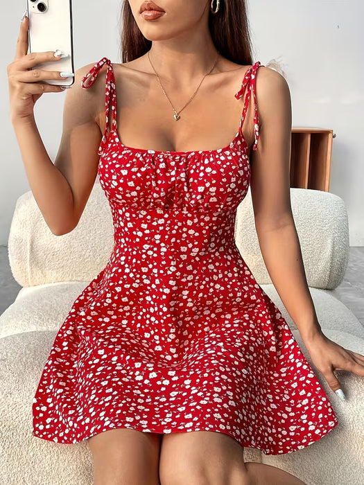 Vestido camisola elegante casual con estampado floral