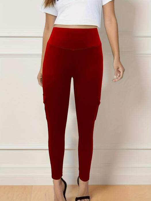 Pantalones Cargo Elásticos Ajustados para Mujer