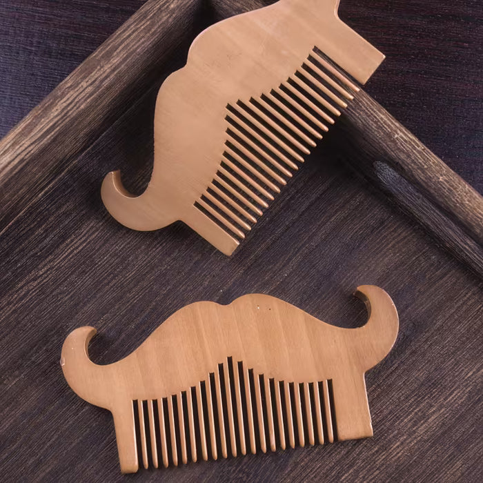 1pc. Peine de Barba de Madera Natural para Hombres