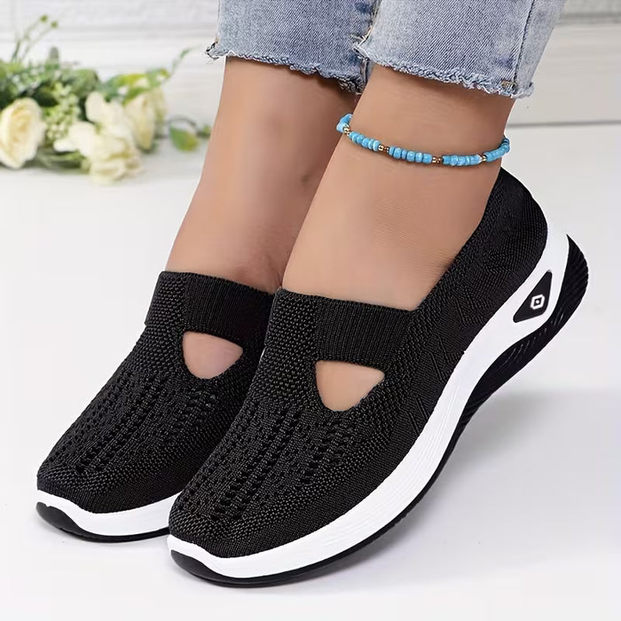 Zapatillas deportivas sin cordones casuales y transpirables de verano para mujer