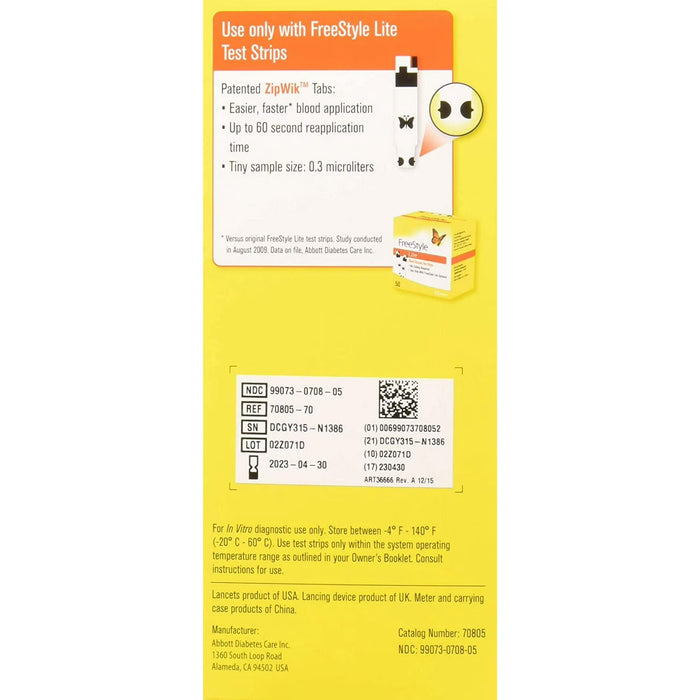 FreeStyle Lite Sistema de monitorización de glucosa en sangre