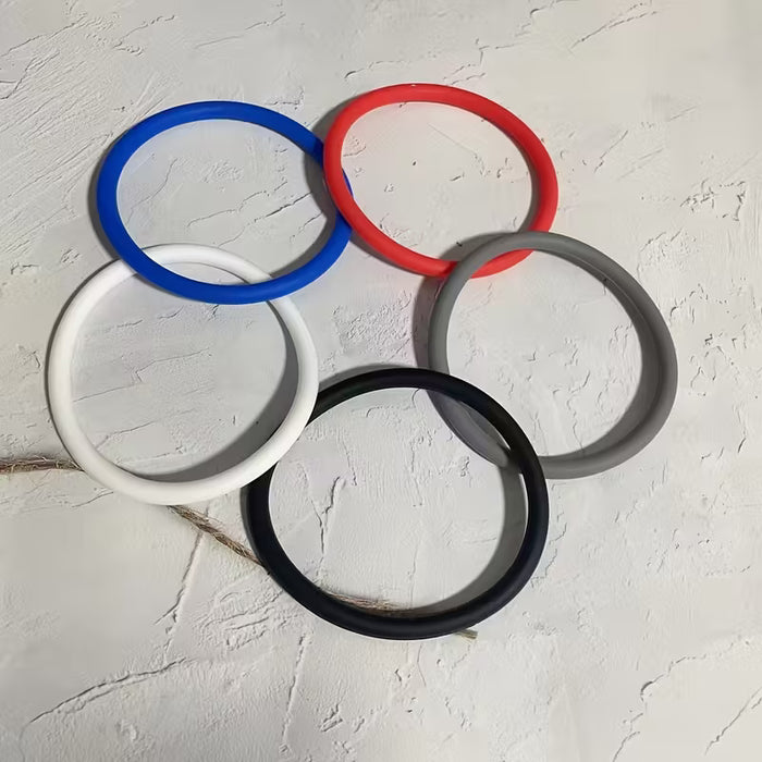 2 pulseras redondas grandes, brazaletes redondos sólidos