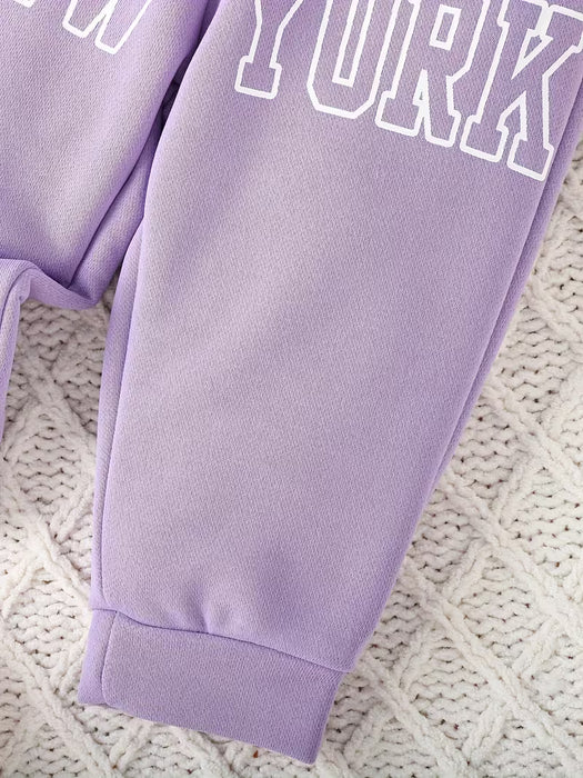 Conjunto de tres piezas para bebé niña de otoño e invierno