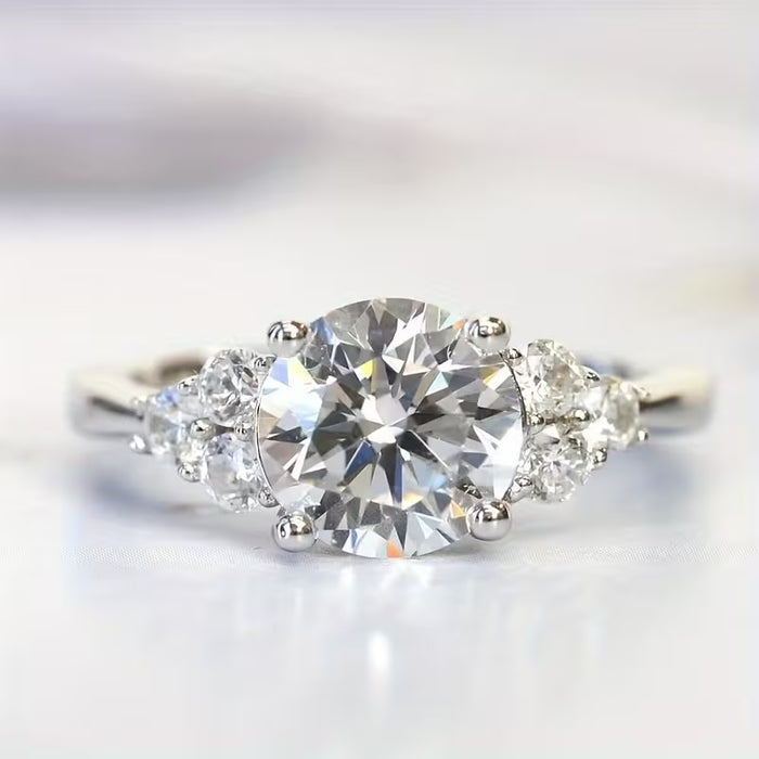 Anillo pequeño individual para mujer, exquisito y duradero, atemporal