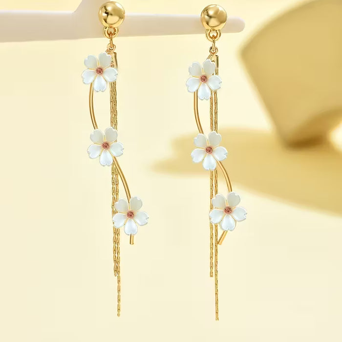 1 par de aretes elegantes y sofisticados para mujer para primavera/verano