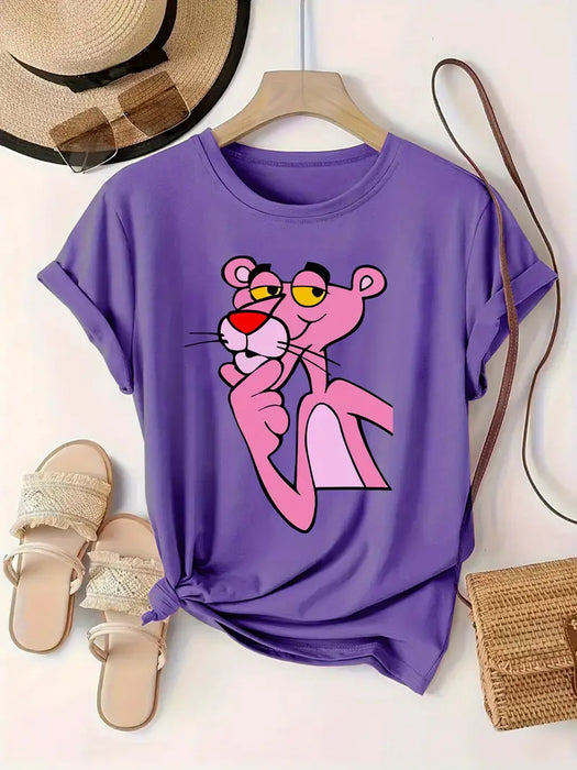 Camiseta unisex oversize estampada Pantera
