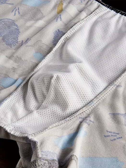 Set de 10 Calzoncillos de Hombre Elásticos con Corte Plano y Estampados Variados