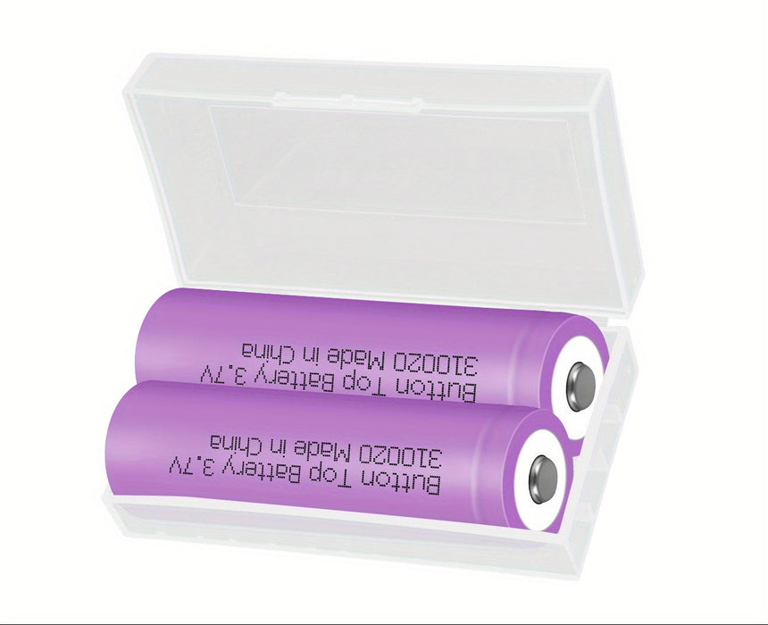 Batería Recargable 3.7V 2000mAh de Litio, Adecuada para Linternas, Luces LED, Ventiladores Pequeños, 1 pieza