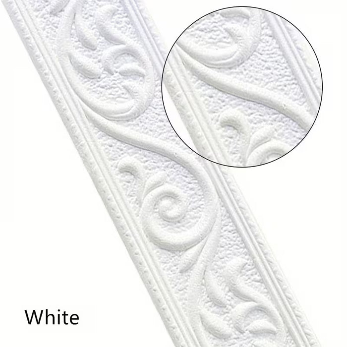 1pc Cinta de Espuma 3D para Borde de Pared 228*6cm/89.7*2.36inch