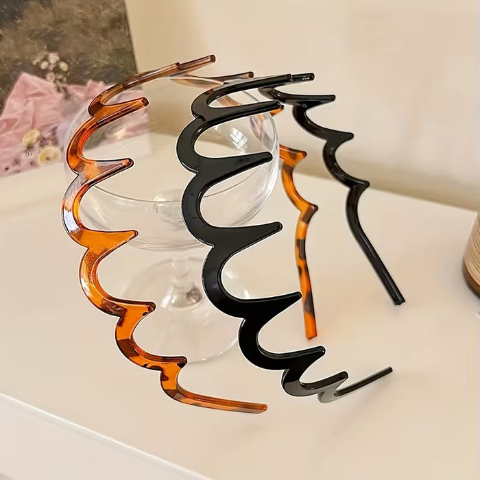 Makale 2 piezas de diademas onduladas de verano para mujer: Versátiles para uso diario