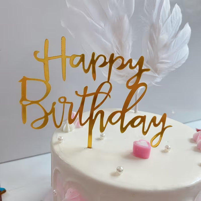 10 piezas de adorno para tarta de cumpleaños "Feliz Cumpleaños''