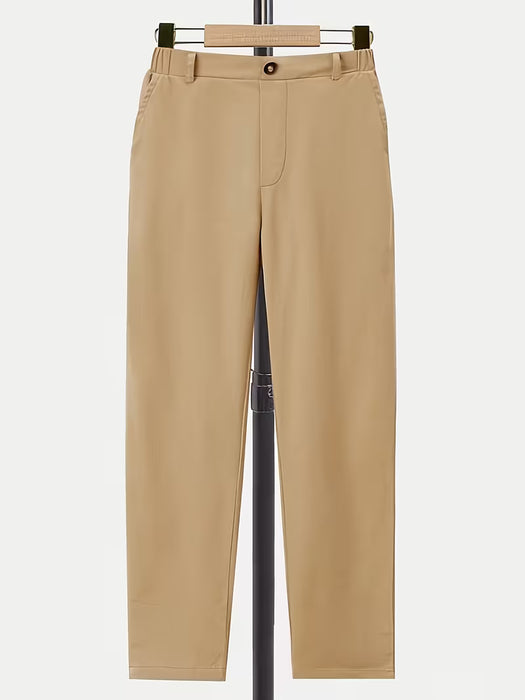 Pantalones Largos de Hombres en Color Caqui, Duraderos y Suaves