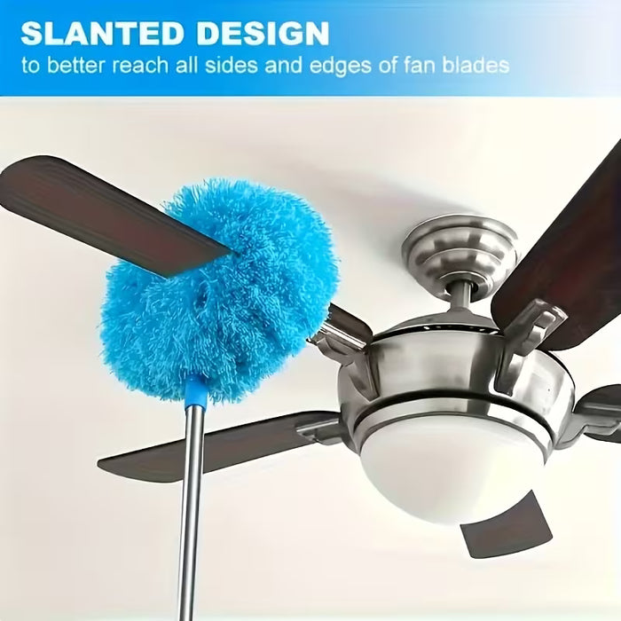 SHEIN Juego de limpiador para ventiladores con barra extensible y cepillo para polvo