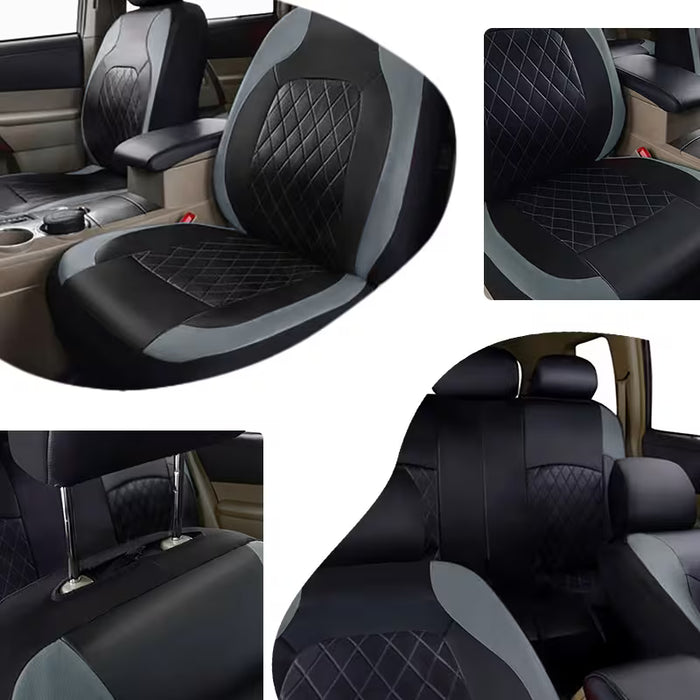 Fundas de cuero para asientos de coche Road Comforts, juego completo