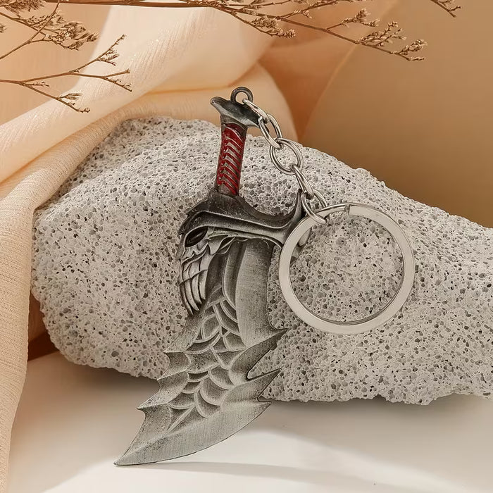 1 llavero de aleación cepillada con cuchillo grande para niños
