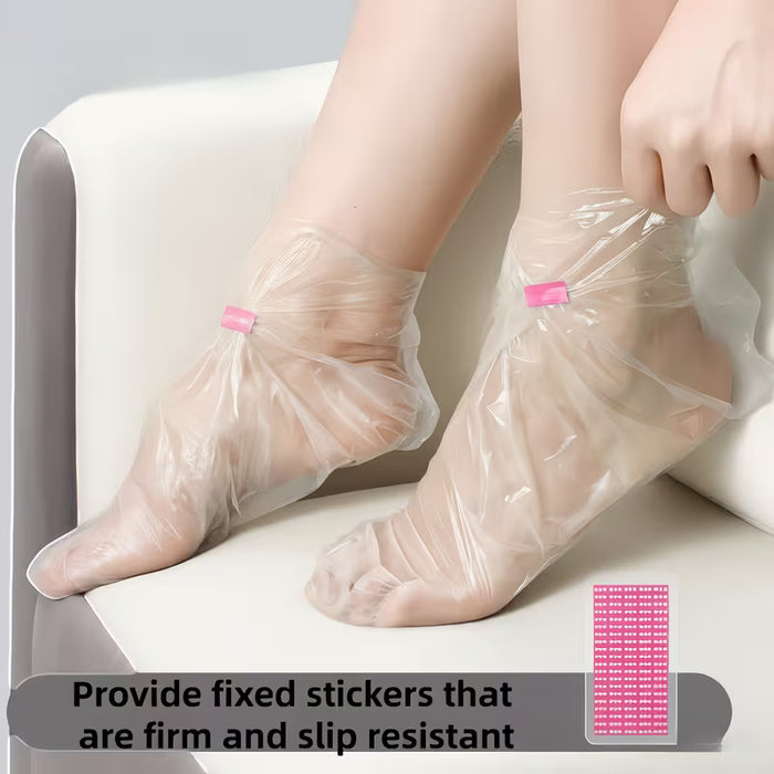 100 piezas de calcetines mascarilla hidratante para pies, desechables
