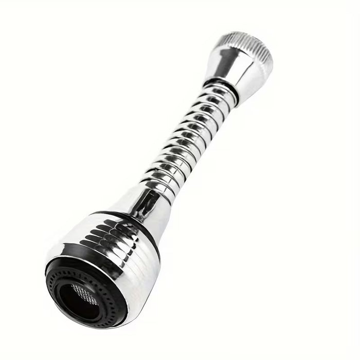 1pc Extensor de Grifo Flexible de Metal Cromado - Pulverizador Giratorio 360°