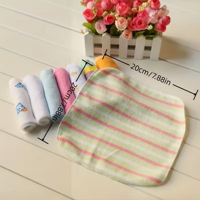 10 Toallas Suaves para Bebé, Paños de Baño para Infantes, aleatorias