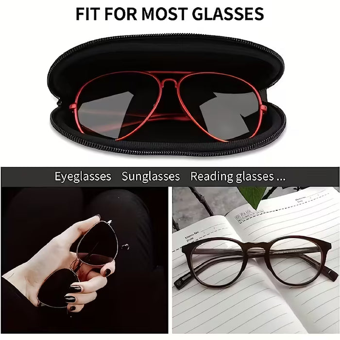 Estuche duradero y colorido para gafas con huella de pata de perro