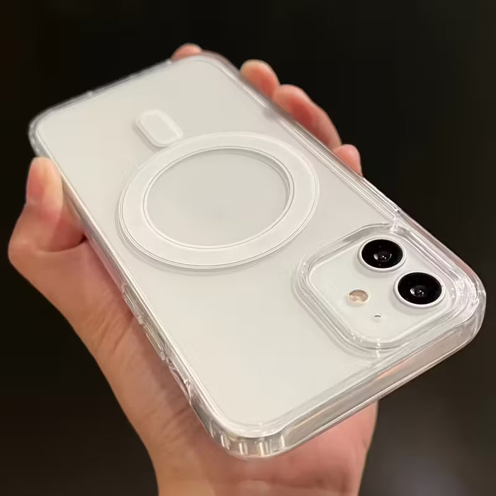 Funda Transparente con Carga Inalámbrica Magnética para iPhone 12 Pro Max